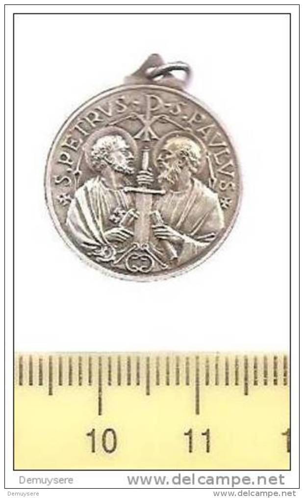 Medaille 248 - Pius Xii Pontifex M  - S;petrus Px S; Paulus + - Godsdienst & Esoterisme