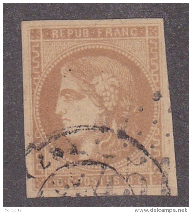 N 43   10C BISTRE  - SIGNE 2 FOIS - TB - 1870 Uitgave Van Bordeaux