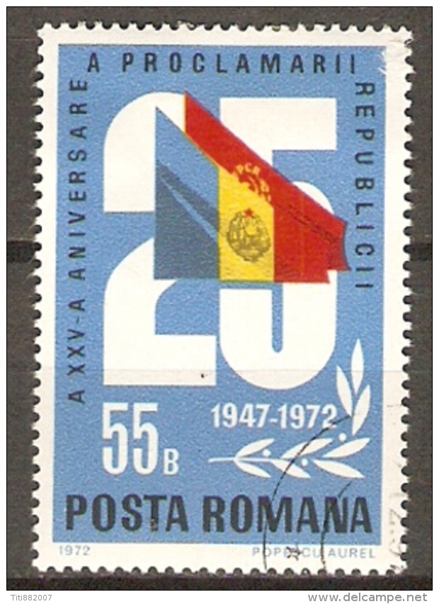 ROUMANIE   -  DRAPEAUX   -    Oblitéré - Stamps