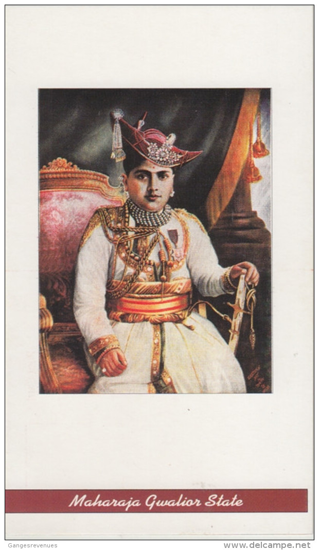 Maharaja  Of  GWALIOR  State  Modern Photo  Post Card # 74669  Inde Indien India - Gwalior