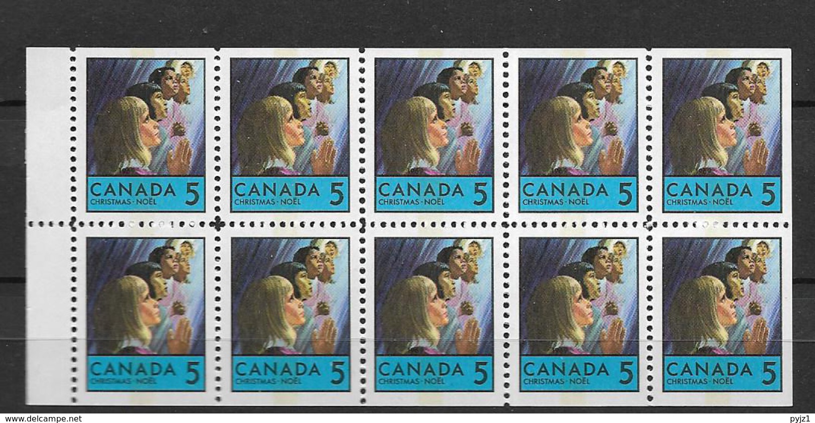 1969 MNH Canada Booklet Mi H-Bl 92 Postfris - Paginas De Cuadernillos