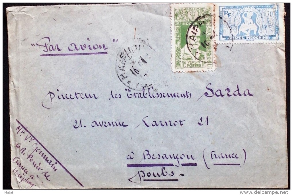 VIETNAM  HAIPHONG TO FRANCE  COVER - Other & Unclassified