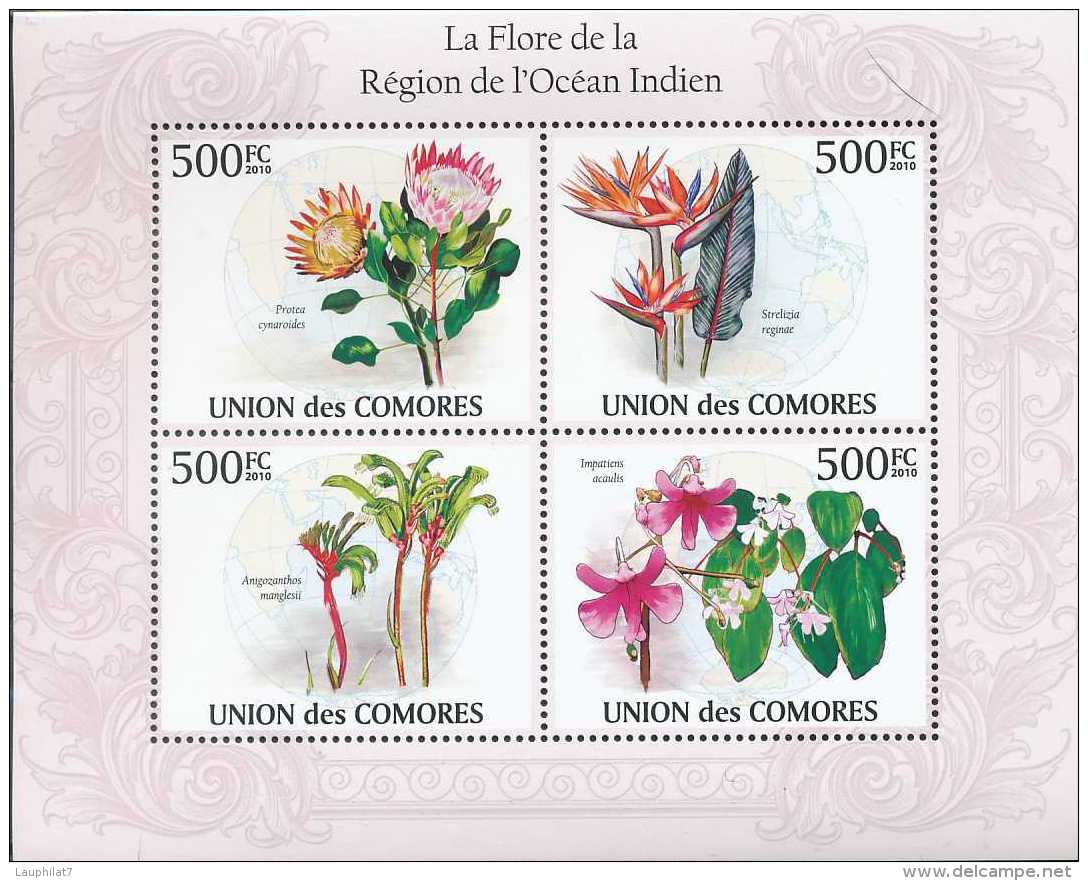 Comores N° 1959/62, Flore De La Région De L'océan Indien, Fleurs, Flowers - Sonstige & Ohne Zuordnung