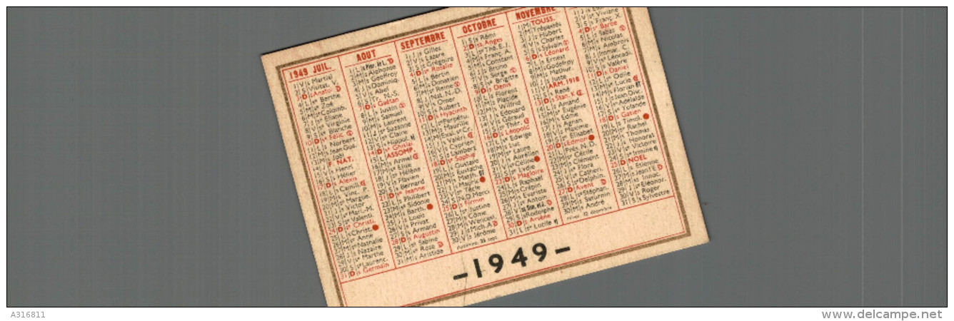 CALENDRIER  1949 - Petit Format : 1941-60