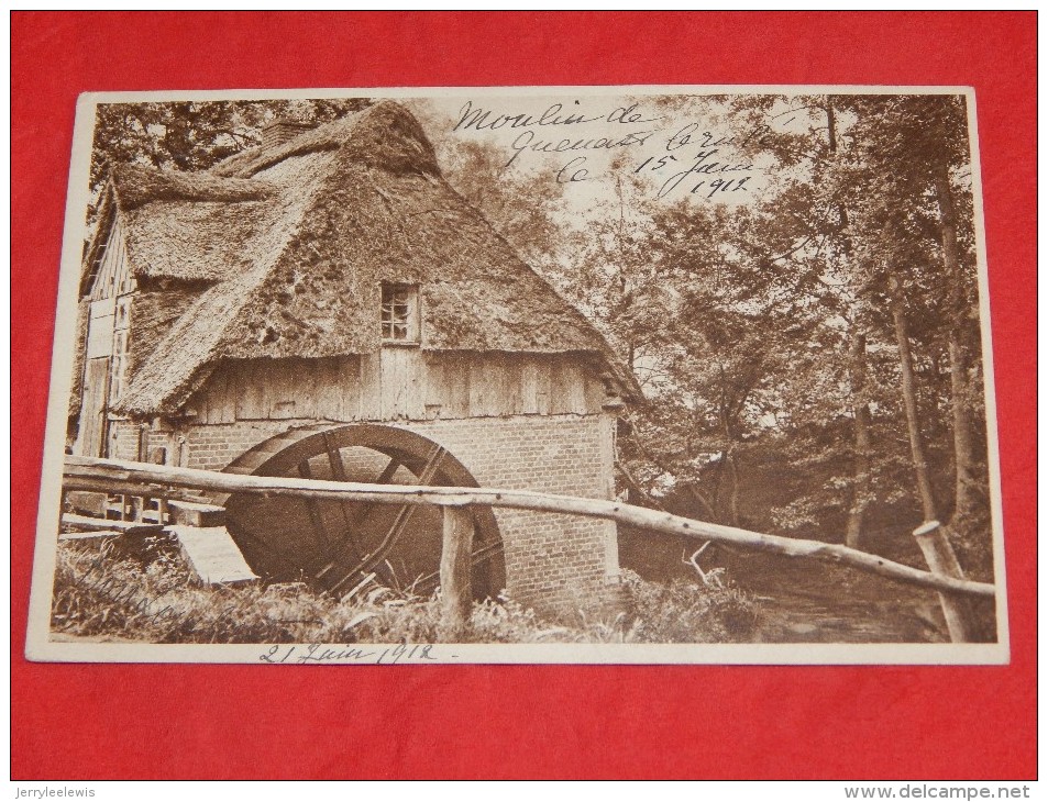 QUENAST  -  Moulin De Quenast , Brûlé Le 15 Juin 1912    -  (2 Scans) - Rebecq