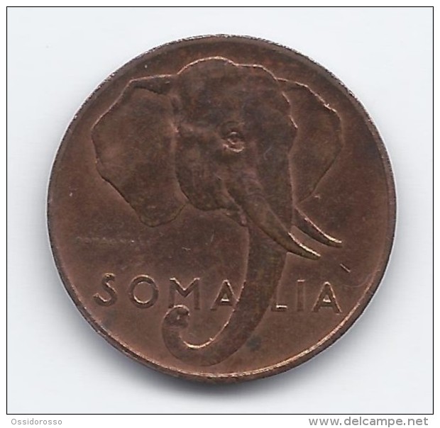 Somalia 1 Centesimo - 1950-Elephant - Somalia