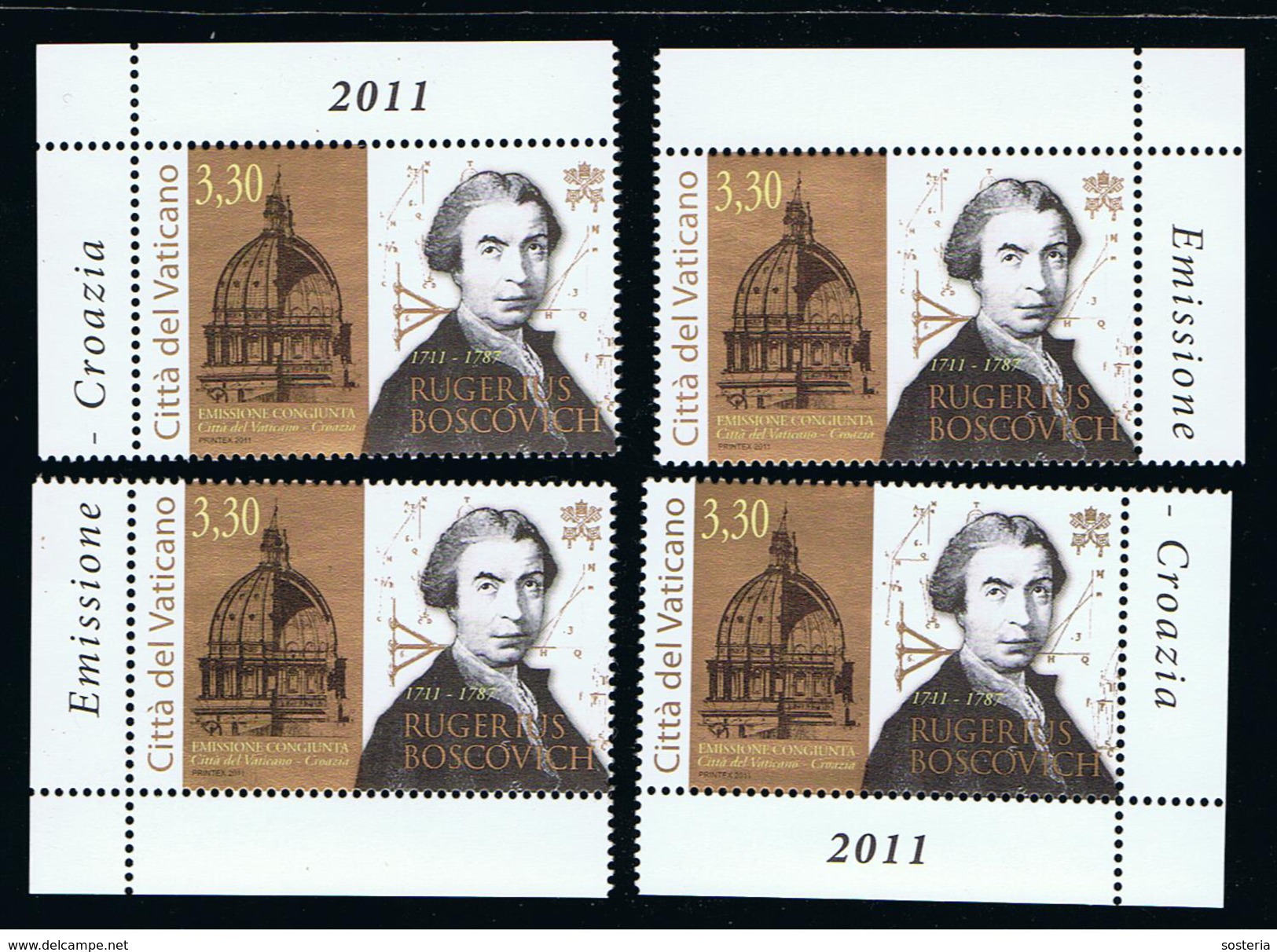 2011 - VATICANO - S19D - SET OF 4 STAMPS ** - Unused Stamps