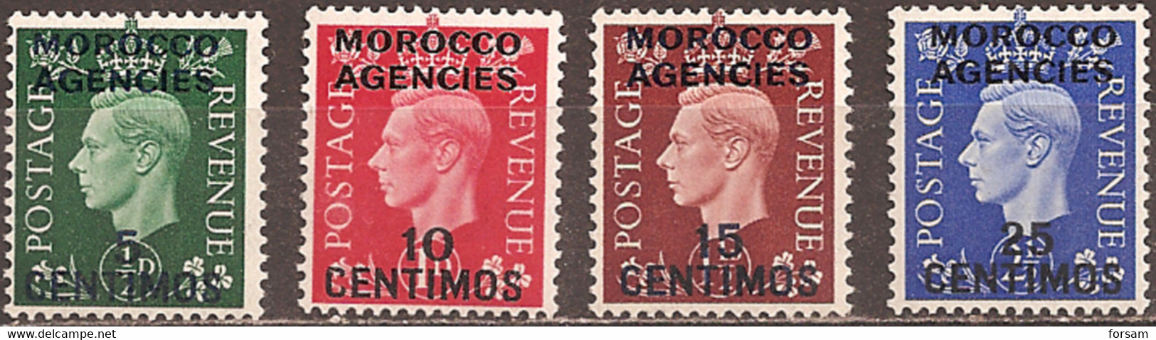 GREAT BRITAIN (MOROCCO AGENCIES)..1937..Michel # 148-151...MNH...MiCV - 7 Euro. - Morocco Agencies / Tangier (...-1958)