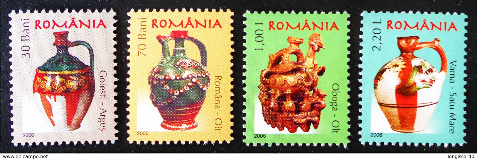 POTERIES ROUMAINES 2006 - NEUFS ** - YT 5116/19 - MI 6091/94 - Unused Stamps