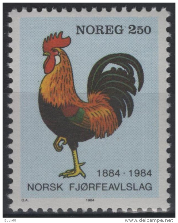 NORVEGE NORGE NOREG 685 ** MNH Coq Brun Italien Rooster Cock Hahn Association Aviculteur - Hoftiere