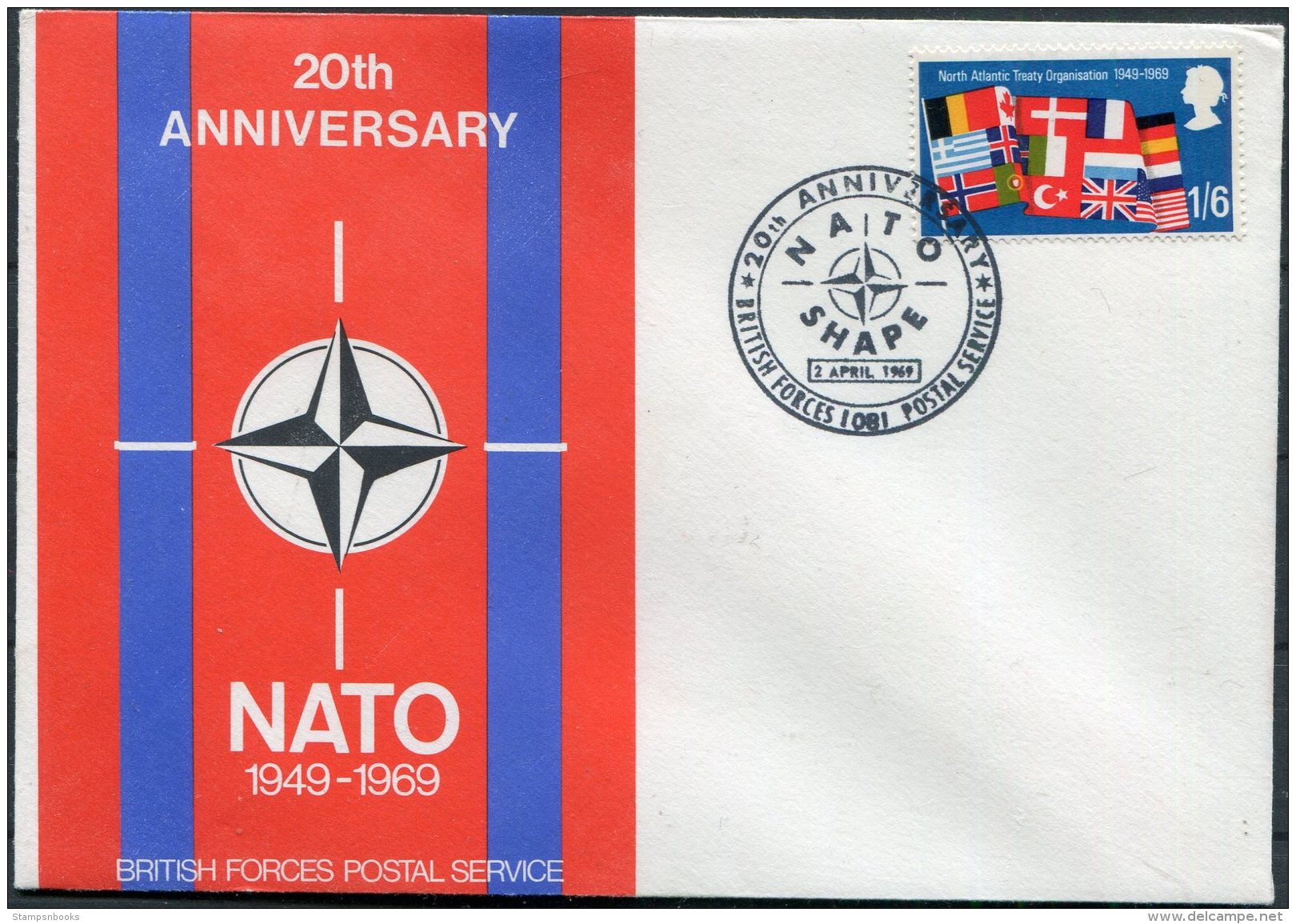 1969 GB NATO BFPS Cover - Covers & Documents