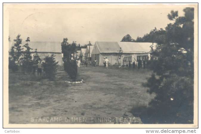 Ommen, Starkamp Dining Tents (originele Fotokaart Met Gelegenheidsstempel Sterkamp 1930) 2x Scan - Ommen