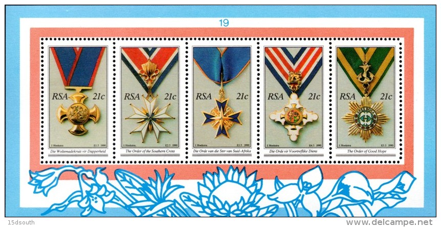 South Africa - 1990 National Orders MS (**) # SG 723 , Mi Block 26 - Ungebraucht