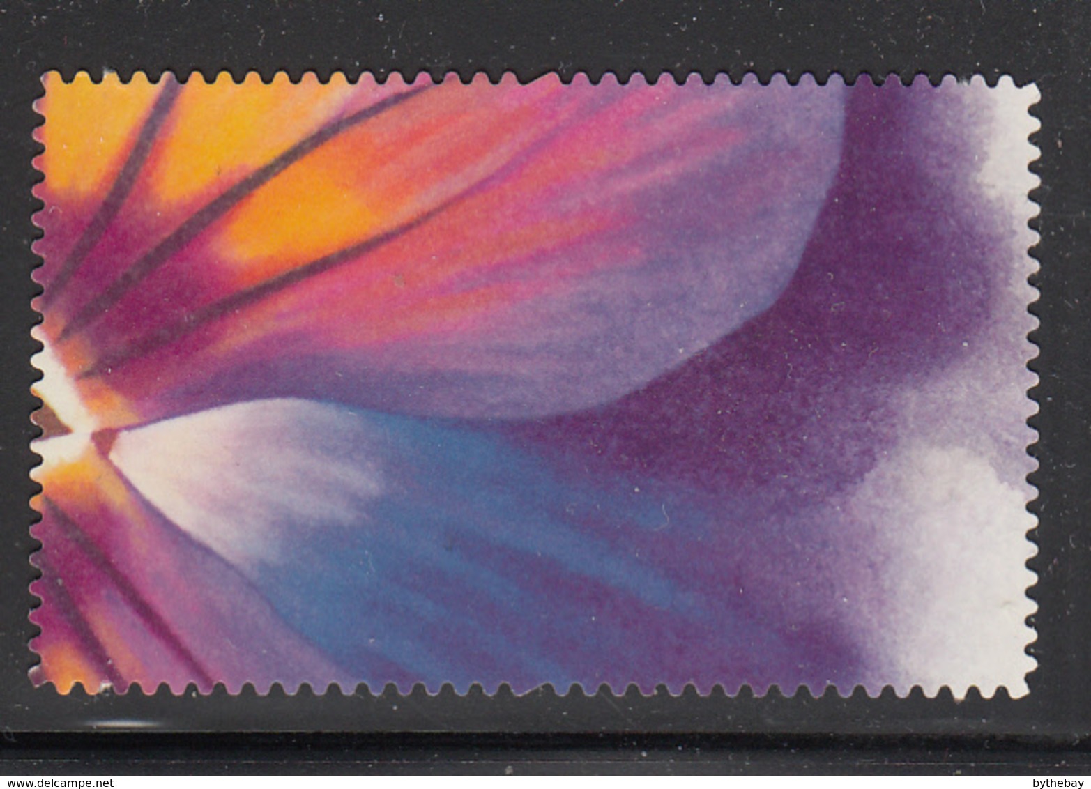 Canada MNH Scott #2813i (85c) Pansies - Delta Premium Pure Light Blue, Midnight Glow Die Cut To Shape Ex Booklet - Neufs