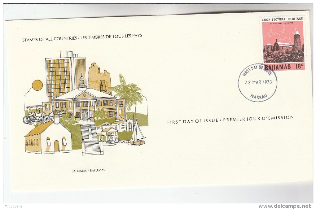 1978 BAHAMAS  The HERMITAGE FDC Special Cover By International Postmasters Society , Stamps - Bahamas (1973-...)