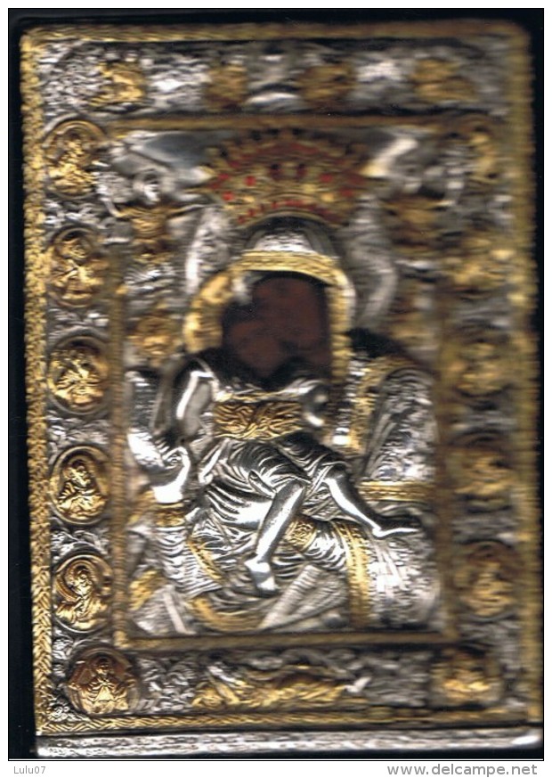 Icone   Clarté   Argent  925°  Golden Seal Of Quality   Cadre 17 Cm X22.5 Cm X 1.5 Cm - Religiöse Kunst