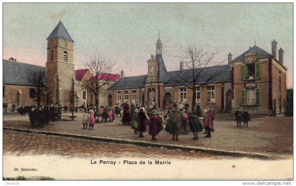 DPT 78 LE PERRAY Place De La Mairie - Le Perray En Yvelines