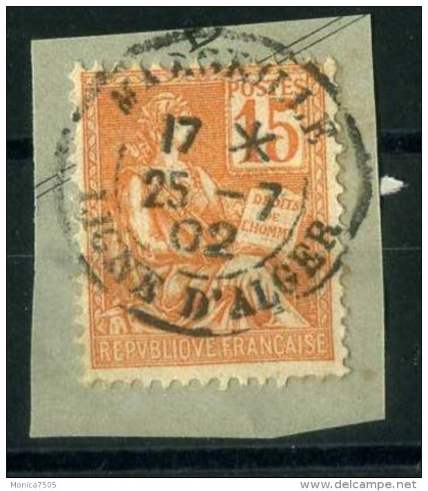 FRANCE ( POSTE ) :  CACHET  DU  25  JUILLET  1902 , MARSEILLE  LIGNE  D ALGER , SUR  FRAGEMENT , A  VOIR . - Other & Unclassified