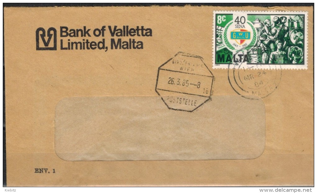 MALTA 1983 - Beleg Mit MiNr: 691 Nach Wien - Malta