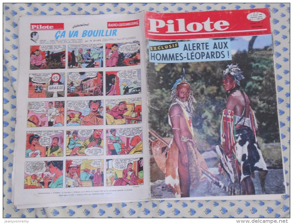 Pilote. N°16 (11/02/1960) Complet. Alerte Aux Hommes–léopards ! - Pilote