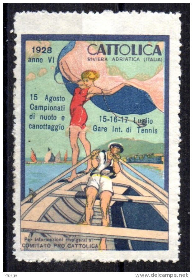 Vignette : Campionati Di Nuoto E Canottagio (championnat De Natation Et D'aviron) 1928 - (mer Adriatique - Canot) - Rowing