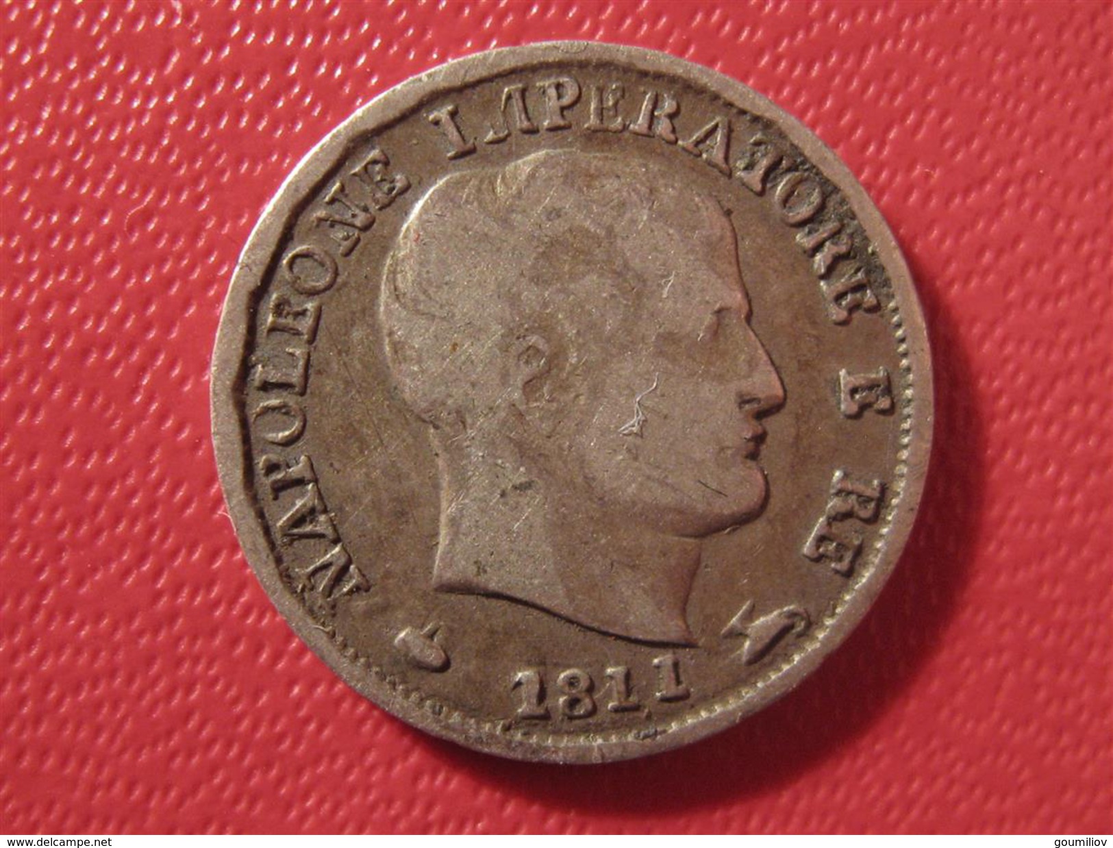 Italie - 5 Soldi 1811 M - Fauté Sur IMPERATORE  5446 - Napoléonniennes