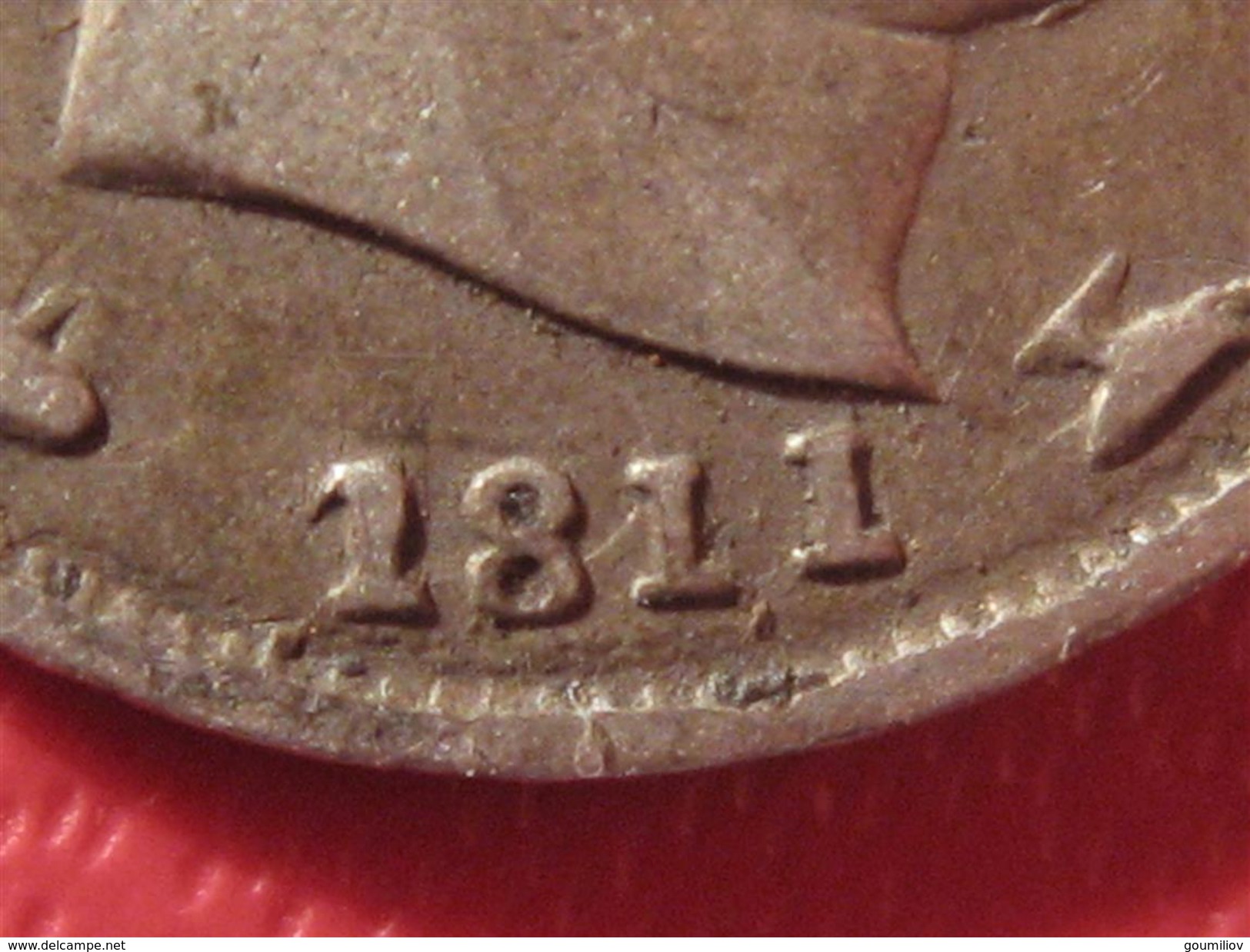 Italie - 5 Soldi 1811 M - Fauté Sur IMPERATORE  5446 - Napoleonic