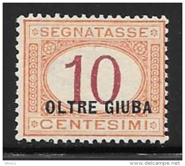 Oltre Giuba, Scott # J2 Mint Hinged Italy Postage Due Stamp 0verprinted, 1925 - Oltre Giuba