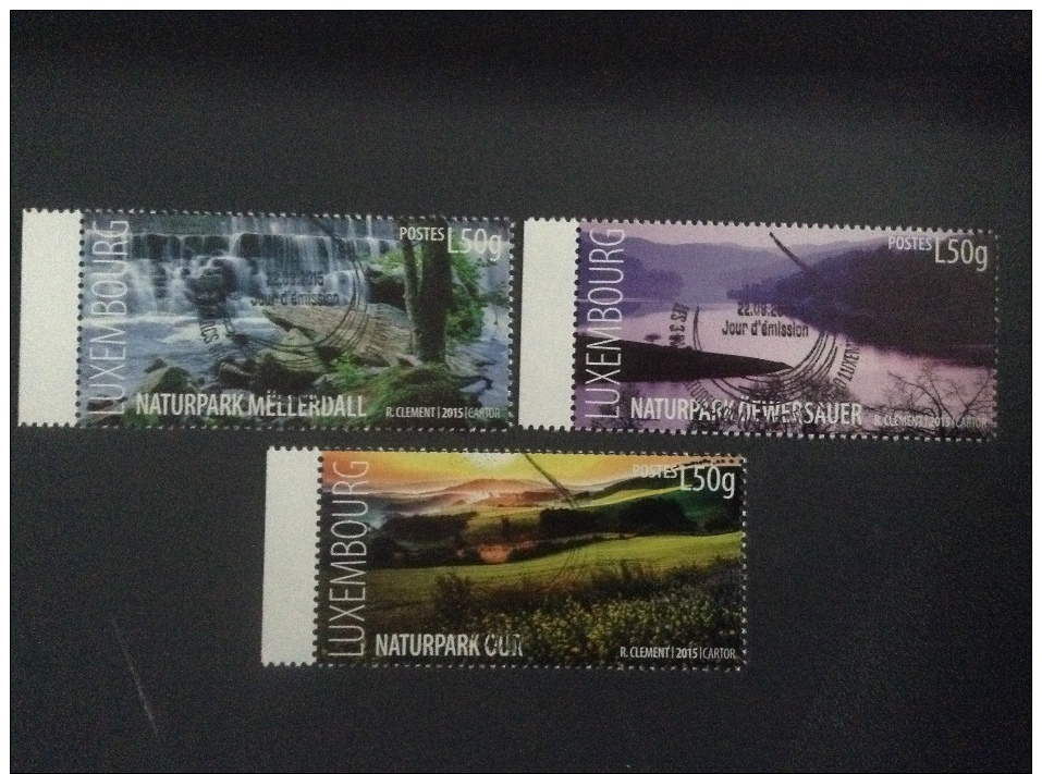 LUXEMBURG LUXEMBOURG 2015 &#10070; Serie Naturparks - Parcs Naturels &#10070; - Used Stamps