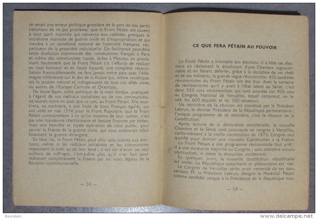 La Vérité Sur Philippe Pétain - J Branche - 1944 - Français