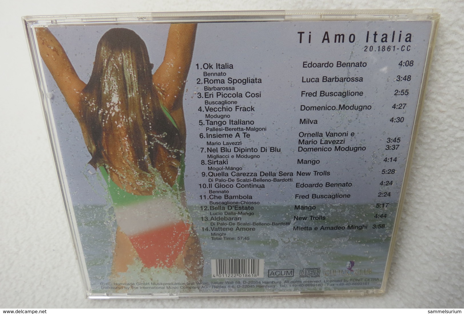 CD "Ti Amo Italia" - Autres - Musique Italienne