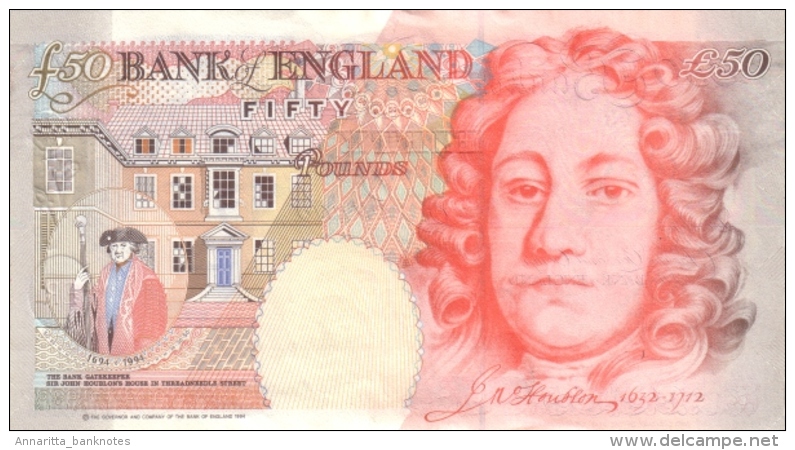 Great Britain 50 Pounds 1994 (2006), AU+, P-388c, GB B388c - 50 Pond