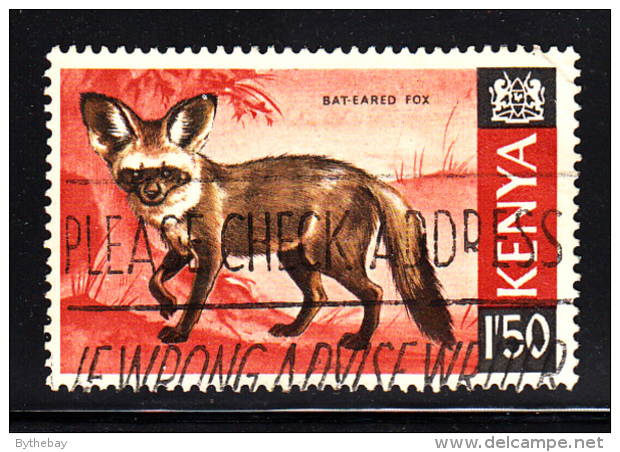 Kenya Used Scott #31 1.50sh Bat-eared Fox - Kenya (1963-...)