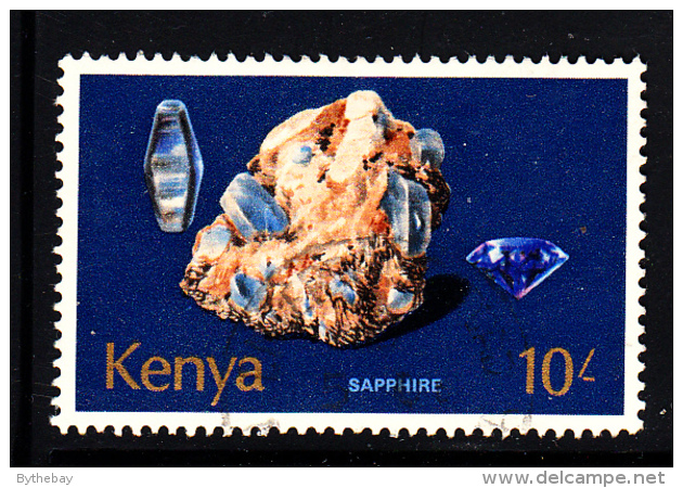 Kenya Used Scott #110 10sh Sapphire - Kenya (1963-...)