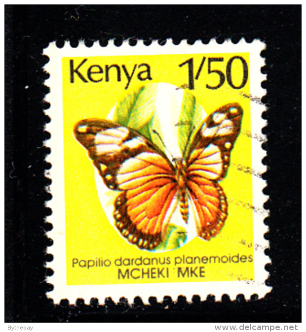 Kenya Used Scott #430A 1.50sh Papilio Dardanus Pianemoides - Kenya (1963-...)