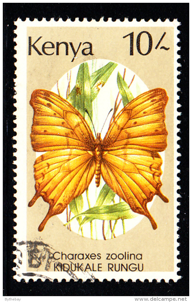 Kenya Used Scott #438 10sh Charaxes Zoolina - Kenya (1963-...)