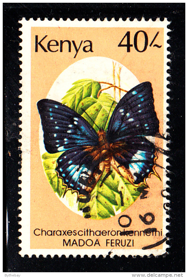 Kenya Used Scott #440 40sh Charaxescithaeronkennethi - Kenya (1963-...)