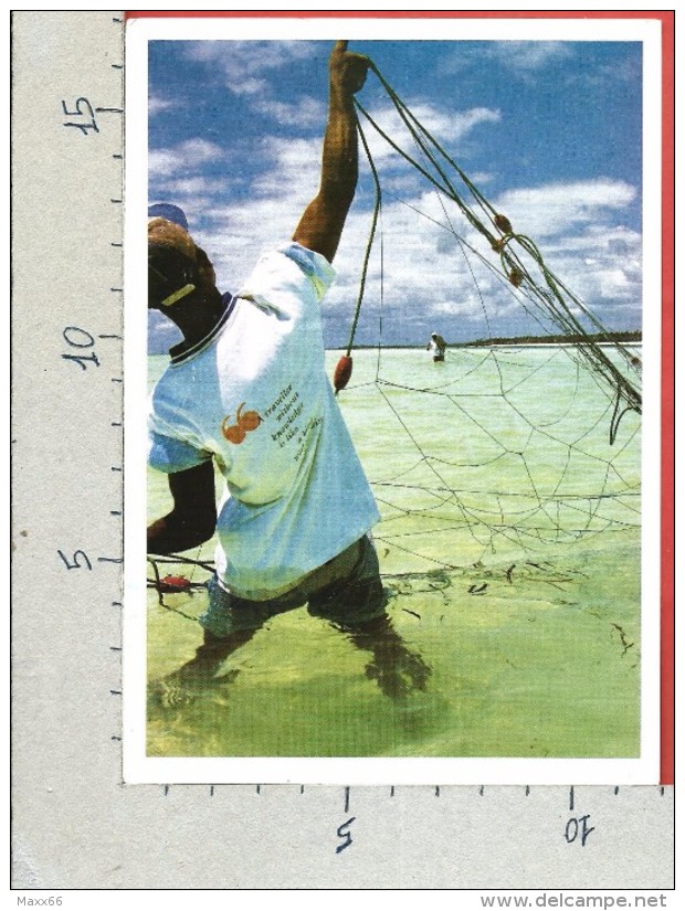 CARTOLINA VG TANZANIA - ZANZIBAR - Fishing In Kiwengwa - 11 X 16 - ANN. 2004 - Tanzania