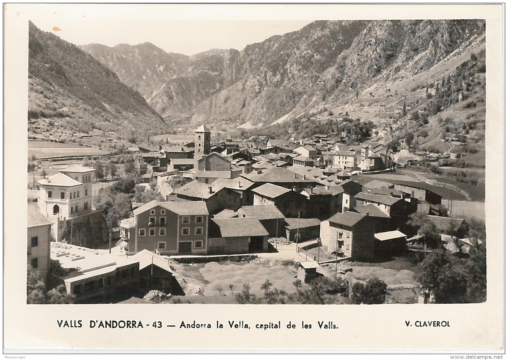 CPSM Andorre - Valls D'Andorra - Andorra La Vella, Capital De Les Valls - Andorre