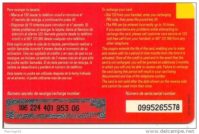 CARTE§ PREPAYEE-AIRTEL-CUPON RECARGA-5000 PTAS-CAMINO De SANTIAGO-31/12/2000-TBE - Airtel