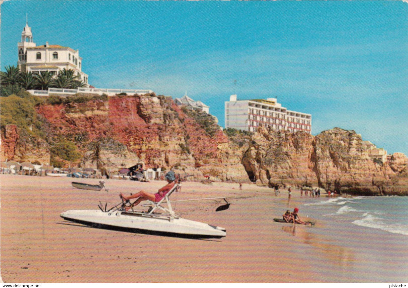 Algarve Portugal - Praia Da Rocha - Beach - Stamp 1970 - Written - 2 Scans - Andere & Zonder Classificatie