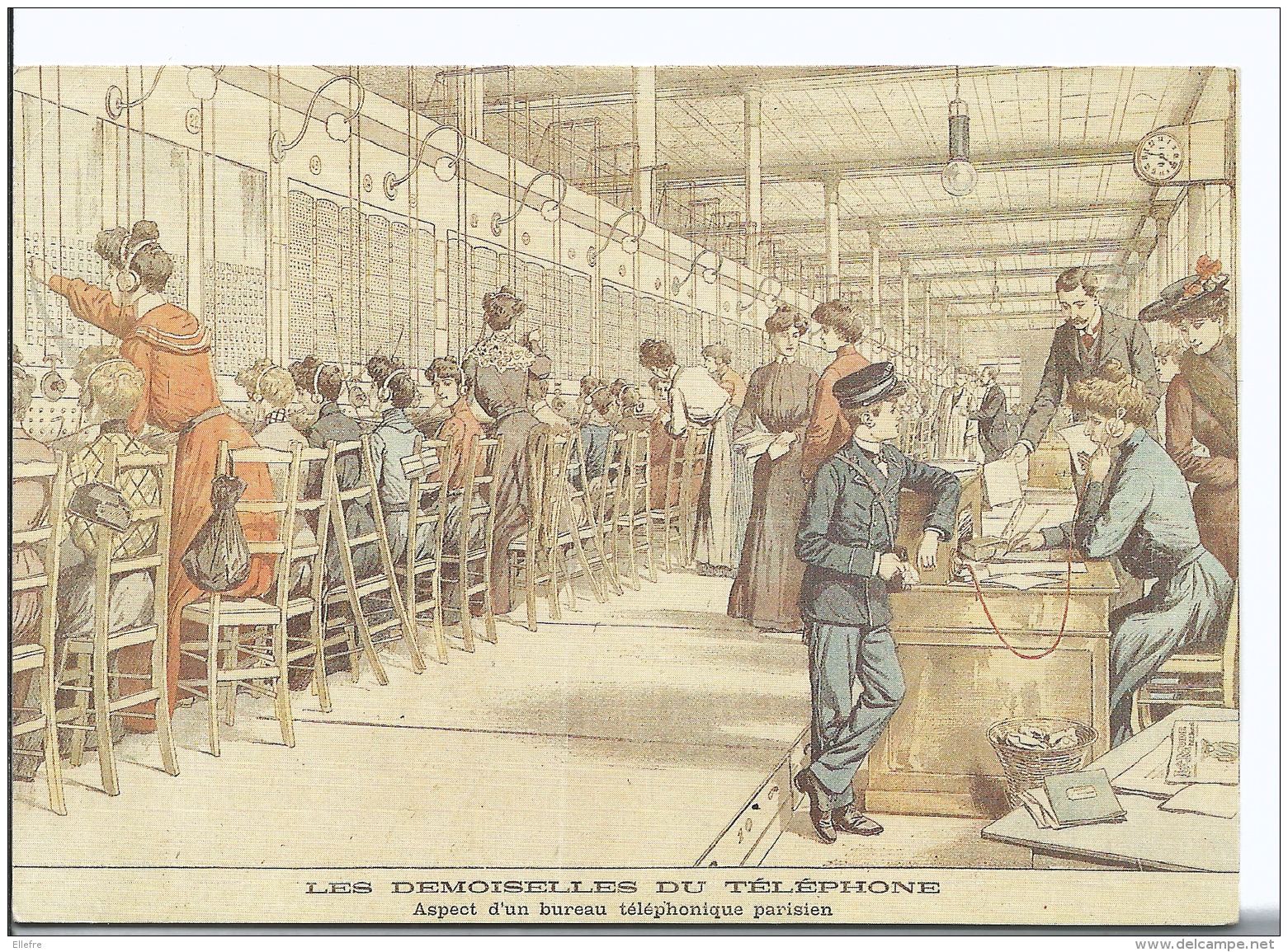 Musée De La Poste - Les Demoiselles Du Téléphone , Extrait Du Supplément Illustré Du Petit Journal Du 7/10/1900 - Cpm - Musées