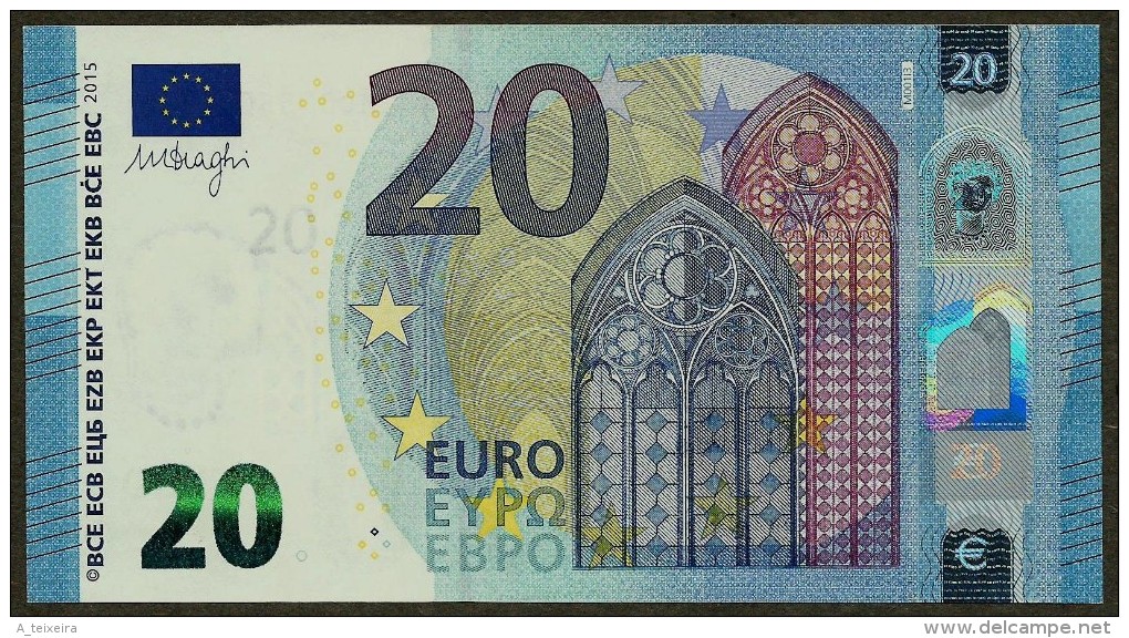 Portugal - M - 20 Euro - M001 I3 - MC0035091855 - Draghi - UNC - 20 Euro