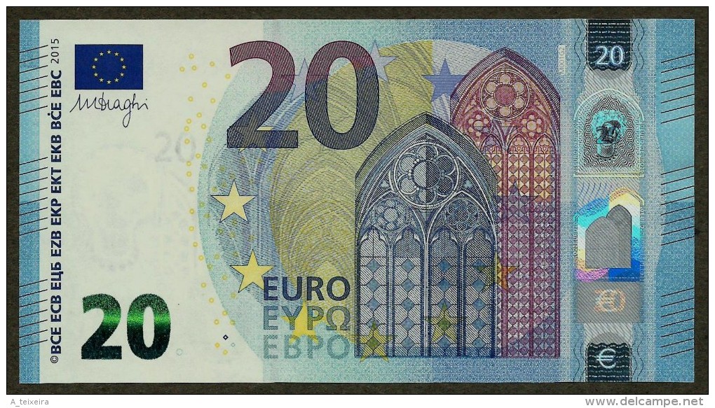 Portugal - M - 20 Euro - M001 G2 - MC0474830595 - Draghi - UNC - 20 Euro