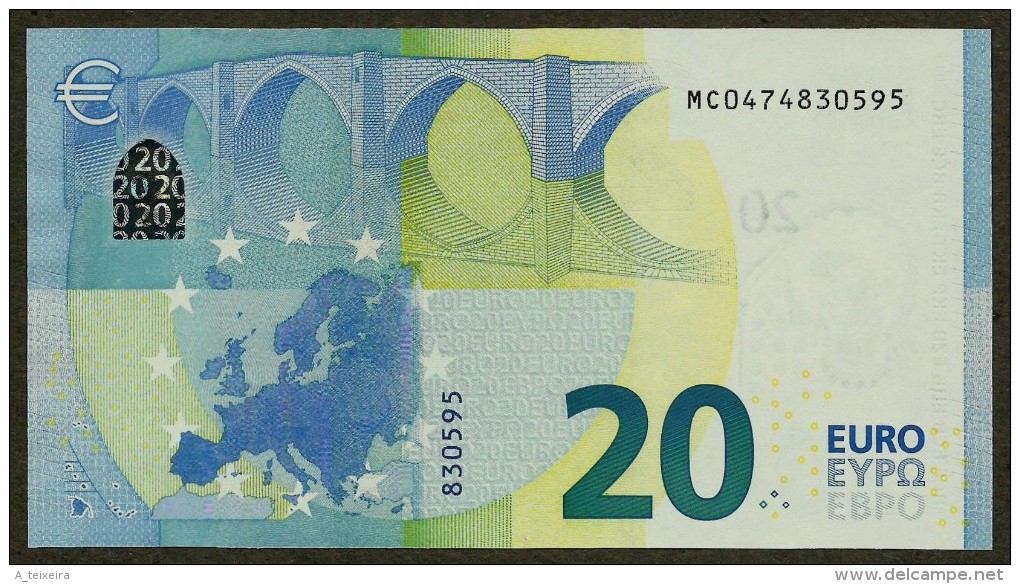 Portugal - M - 20 Euro - M001 G2 - MC0474830595 - Draghi - UNC - 20 Euro