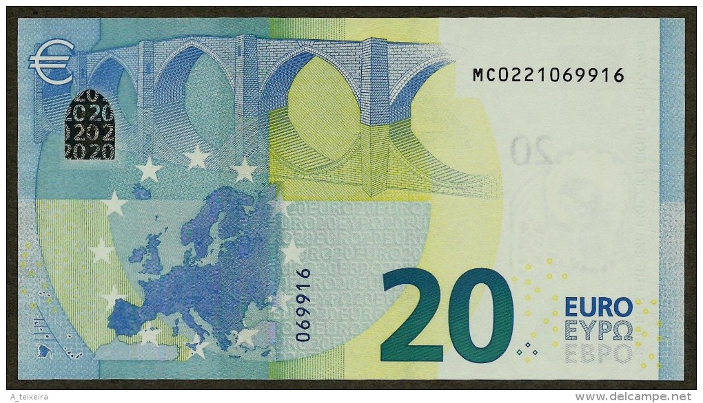 Portugal - M - 20 Euro - M001 F6 - MC0221069916 - Draghi - UNC - 20 Euro