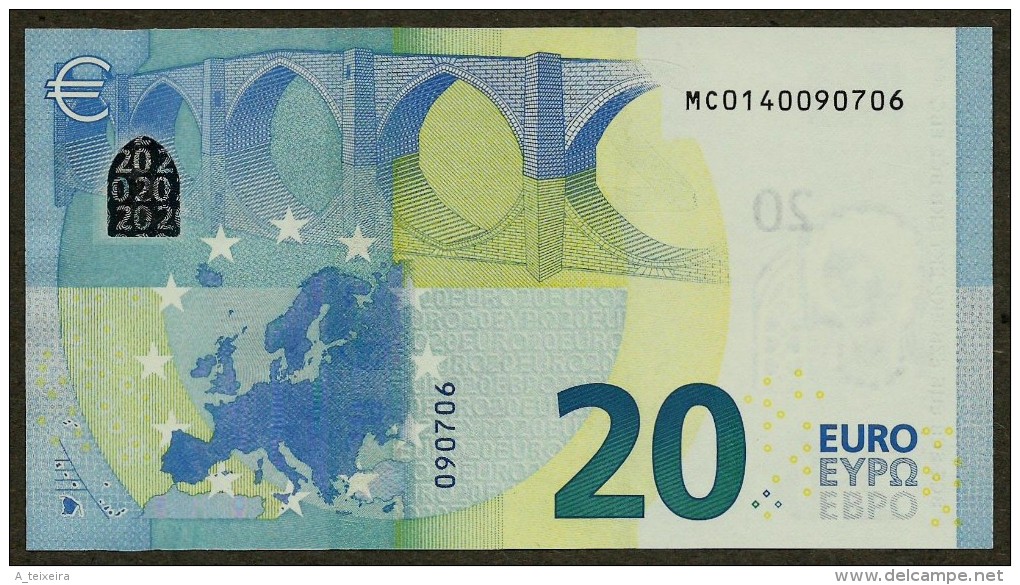 Portugal - M - 20 Euro - M001 F3 - MC0140090706 - Draghi - UNC - 20 Euro