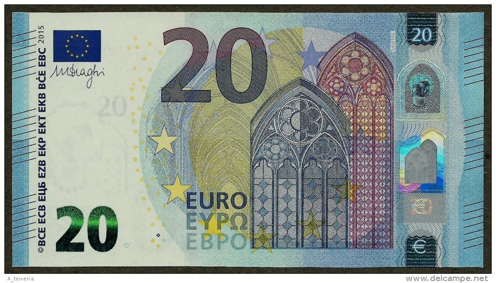 Portugal - M - 20 Euro - M001 E6 - MC0112903101 - Draghi - UNC - 20 Euro