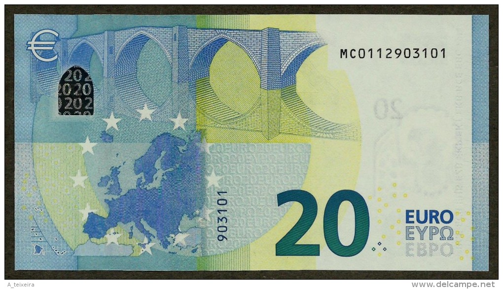 Portugal - M - 20 Euro - M001 E6 - MC0112903101 - Draghi - UNC - 20 Euro