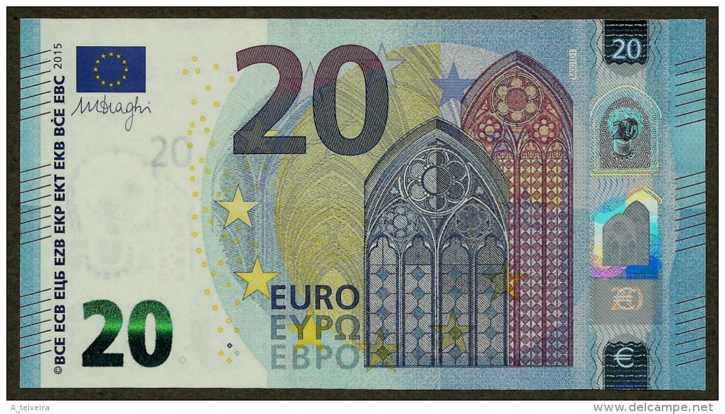 Portugal - M - 20 Euro - M001 D1 - MC0264202344 - Draghi - UNC - 20 Euro